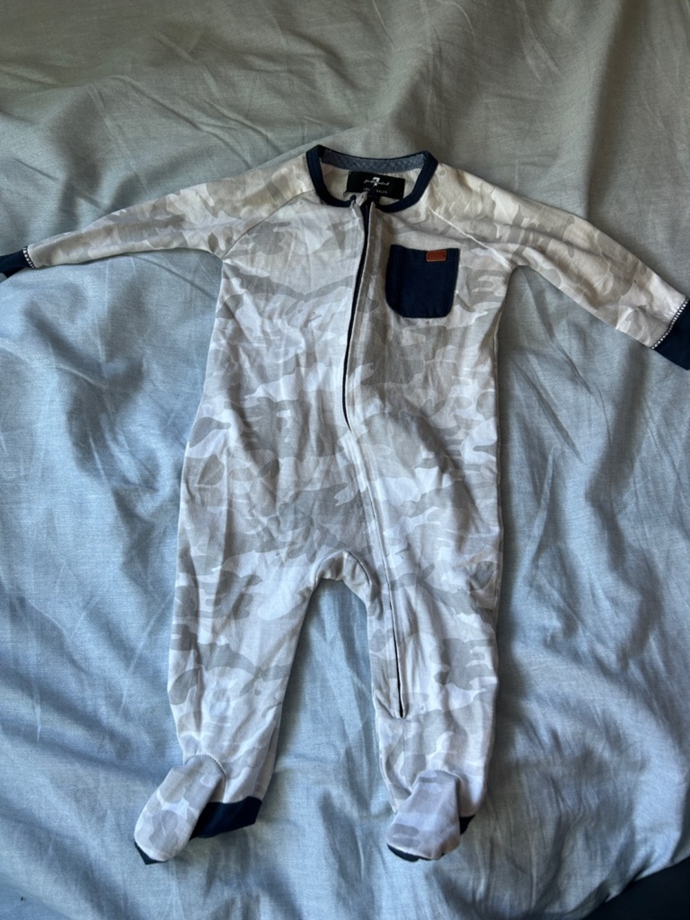 Zip-Front Camo Footed sleeper